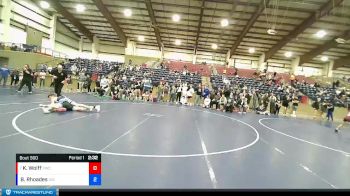 152 lbs Quarterfinal - Kamren Wolff, Fremont Wrestling Club vs Brody Rhoades, Uintah Wrestling