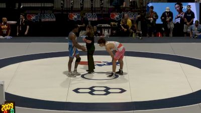74 kg Cons. Rd Of 64 - Myles Burroughs, NMH vs Emmanuel Akpadija, Knights Wrestling Club