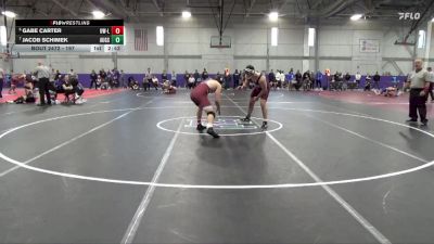 197 lbs Cons. Round 4 - Jacob Schimek, Augsburg vs Gabe Carter, Wisconsin-La Crosse