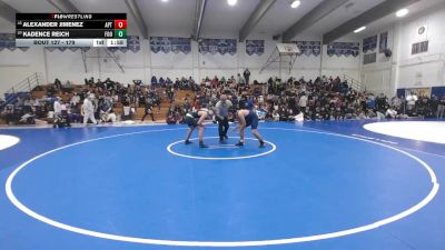 179 lbs Champ. Round 1 - Alexander Jimenez, Aptos vs Kadence Reich, Foothill