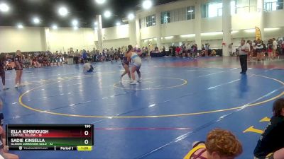 190 lbs Round 1 (8 Team) - Ella Kimbrough, Team STL Yellow vs Sadie Kinsella, Illinois Cornstars Gold