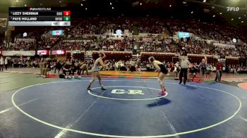 G - 140 lbs 3rd Place Match - Lizzy Sherman, Billings Senior High School Girls vs Faye Holland, Beaverhead Co. (Dillon) / Twin Bridges / Sheridan Girls