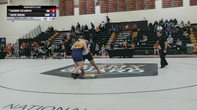 207 lbs Quarterfinal - Jasmin Ocampo, Carthage College vs Kate Riege, Wisconsin Stevens Point