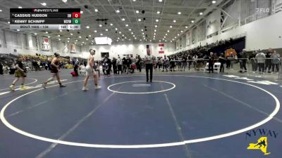 136 lbs Semifinal - Kenny Schimpf, Webster Schroeder Youth Wrestling vs Cassius Hudson, Xtreme Wrestling