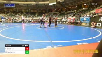 130 lbs Semifinal - Taj Jones, Florida Scorpions vs Marshall Kumm, WWC Predator Wrestling