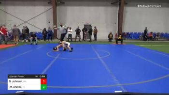 50 lbs Quarterfinal - David Johnson, Drillmasters vs Michael Anello, A Team