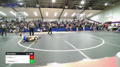 52 lbs Consolation - Dallas Rice, Vian Wrestling Club vs Theodore Baldwin, Victory Combat Sports