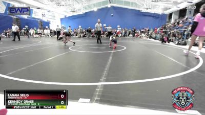 80 lbs Semis (4 Team) - Lanaia Selig, Firebird Elite vs Kennedy Grass, OpenMats Wrestling Club