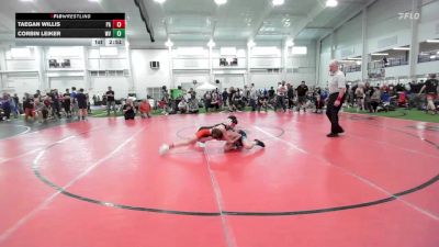 S-96 lbs Consi Of 8 #1 - Taegan Willis, PA vs Corbin Leiker, WV