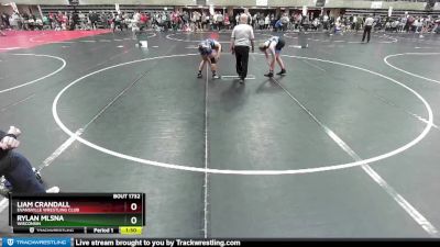 136 lbs Semifinal - Rylan Mlsna, Wisconsin vs Liam Crandall, Evansville Wrestling Club