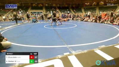 80 lbs Rr Rnd 1 - Tyson Chuculate, Coweta 12u vs Kirk Walker III, Tulsa Mafia Boys