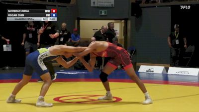 57 kg Quarterfinal - Gurshar Johal, Burnaby Mountain Wrestling Club vs Oscar Chin, Team Impact Wrestling Club