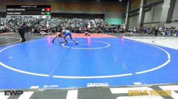 120 lbs Consi Of 8 #1 - Diego Chacon, Juggernaut Wrestling Club vs Cain Lopez, Peterson Grapplers
