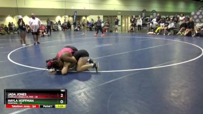 190 lbs Round 1 (6 Team) - Hayla Hoffman, Montana vs Jada Jones, Charlie`s Angels-FL Pnk