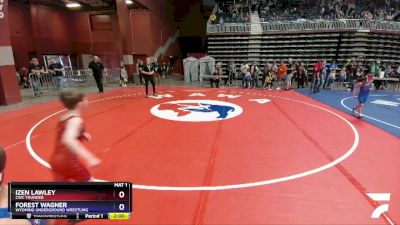 56 lbs Champ. Round 1 - Izen Lawley, CWC Thunder vs Forest Wagner, Wyoming Underground Wrestling