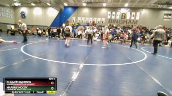 125 lbs Semifinal - Gunner Knudsen, Sanderson Wrestling Academy vs Markus McCoy, Champions Wrestling Club