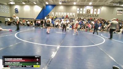 125 lbs Semifinal - Gunner Knudsen, Sanderson Wrestling Academy vs Markus McCoy, Champions Wrestling Club