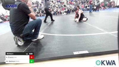 105 lbs Rr Rnd 4 - Kaden Evans, Raw Wrestling Club vs Marleigh Baldwin, Broken Arrow