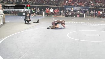 D 3 175 lbs Semifinal - Dax Duhon, Westlake vs Robert Lewis, De La Salle