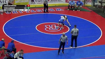 157 lbs Consi Of 32 #1 - Douglas Brown, Flb vs Even Albright, Laurel Highlands