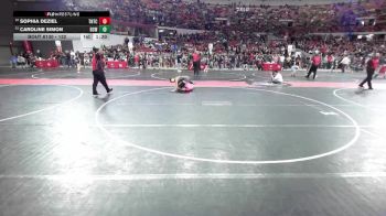 132 lbs Cons. Round 2 - Caroline Simon, BCWC vs Sophia DeZiel, Team Nazar Training Center