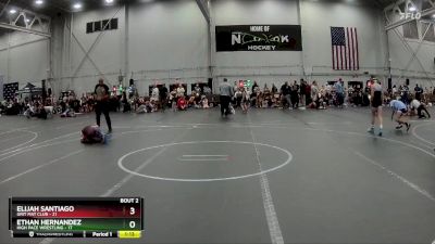 84 lbs Round 1 (4 Team) - Elijah Santiago, Grit Mat Club vs ETHAN HERNANDEZ, High Pace Wrestling