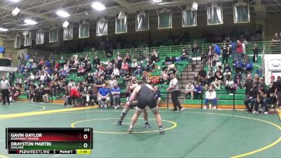 215 lbs Quarterfinal - Drayston Martin, Ashland vs Gavin Gaylor, Olentangy Orange