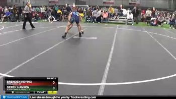 145 lbs Round 1 (4 Team) - Brenden Heying, Iowa Black vs Derek Hanson, South Dakota Frenzy