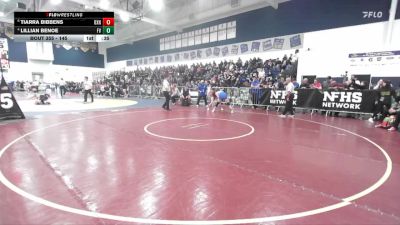 145 lbs Cons. Semi - Lillian Benoe, Fountain Valley vs Tiarra Bibbens, Oxnard