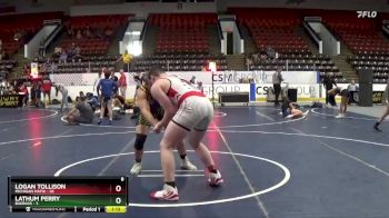 220 lbs Quarterfinals (8 Team) - Lathum Perry, BadBass vs Logan Tollison, Michigan Mafia