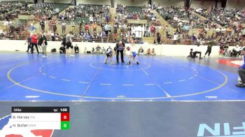 51 lbs Quarterfinal - Braxtin Harvey, The Storm Wrestling Center vs Hunter Butler, Georgia