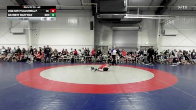 100 lbs Rr Rnd 3 - Weston Holsomback, The Colosseum Training Center ES vs Garrett Barfield, Morris Fitness Orange ES