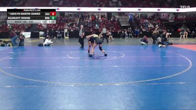 135 lbs Quarterfinal - Scarlett Dodge, Borah vs Ashlyn Martin Gomez, Caldwell