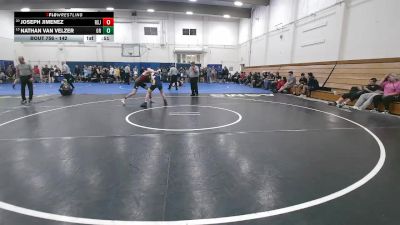 142 lbs Cons. Round 4 - Joseph Jimenez, Rancho San Juan vs Nathan Van Velzer, Oak Ridge