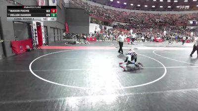 70 lbs Cons. Round 4 - Mason Fuchs, Merrill vs Kellen Hansen, Bay Port Wrestling