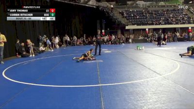 60 lbs Cons. Round 3 - Jory Thomas, CIWC Team Intensity vs Corbin Ritscher, Big Game Wrestling Club