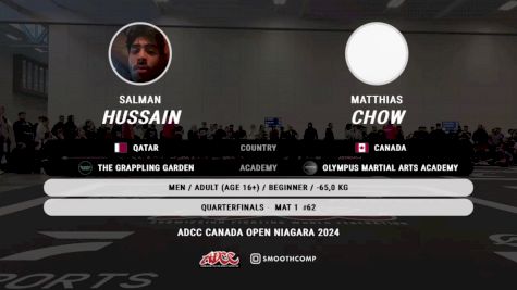 Salman Hussain vs Matthias Chow 2024 ADCC Niagara Open