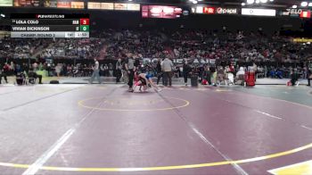 100 lbs Champ. Round 2 - Vivian Dickinson, Idaho Falls vs Lola Colo, Nampa