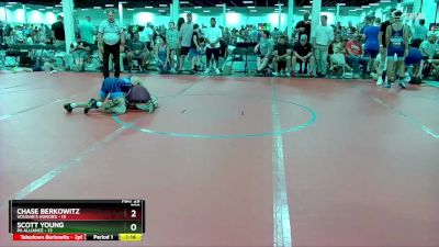 100 lbs Round 2 (6 Team) - Chase Berkowitz, Vougar`s Honors vs Scott Young, PA Alliance