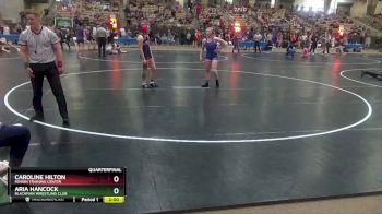 140 lbs Quarterfinal - Aria Hancock, Blackman Wrestling Club vs Caroline Hilton, Minion Training Center