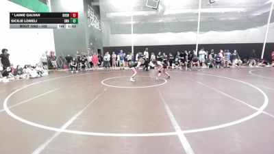 105 lbs Quarterfinal - Lainie Galvan, Basehor-Linwood High School Wr vs Sicilie Lomeli, Shelton Wrestling Academy