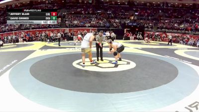 D2-285 lbs Quarterfinal - David Grimes, Cvca vs Jeffery Blair, Cham. Julienne