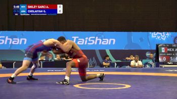 74 kg Qualif. - Alonzo Smiley Garcia, Mexico vs Grigor Cholakyan, Armenia