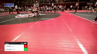 60 lbs Quarterfinal - Jack Sadler, Barnsdall Youth Wrestling vs Owen Soutter, Team Tulsa Wrestling Club