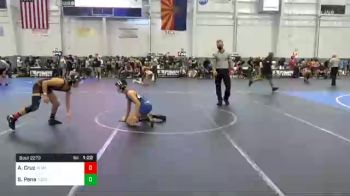 109 lbs Quarterfinal - Apollo Cruz, TeamAggression vs Sergio Pena, Tucson Cyclones