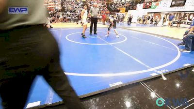 100 lbs Quarterfinal - Ty (Collett) Stewart, Checotah Matcats vs Jack Bovos, Salina Wrestling Club