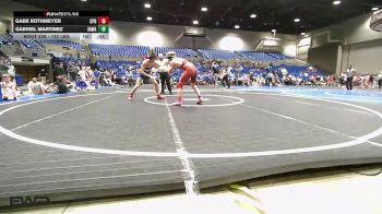 132 lbs Consi Of 8 #2 - Gabe Rothmeyer, Panther Youth Wrestling vs Gabriel Martinez, SAWA