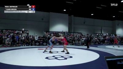 86 kg Champ. Rd Of 32 - Paul Detwiler, All Navy Wrestling vs Cade DeVos, Jackrabbit Wrestling Club