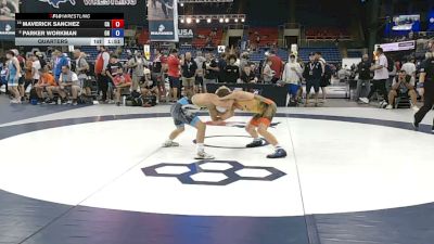 100 lbs Quarters - Maverick Sanchez, California vs Parker Workman, Ohio