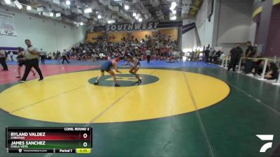 106 Boys Cons. Round 3 - Ryland Valdez, Christian vs James Sanchez, Chula Vista